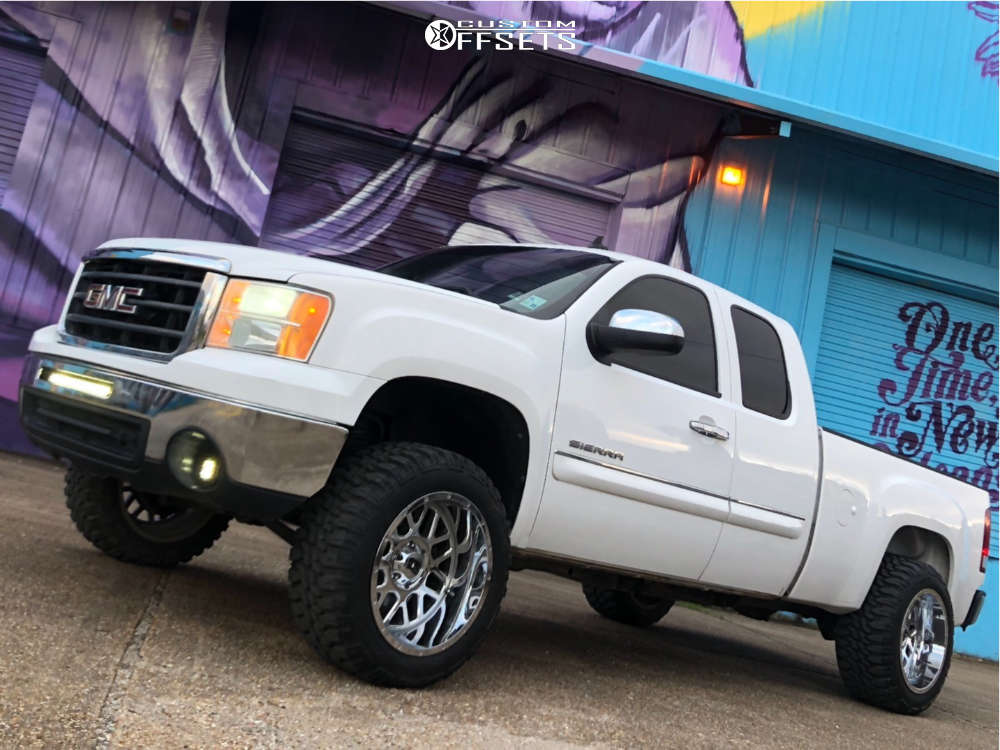 2009 GMC Sierra 1500 with 20x12 -44 XD Xd820 and 33/12.5R20 AMP Mud Terrain  Attack Mt A and Suspension Lift 3" | Custom Offsets