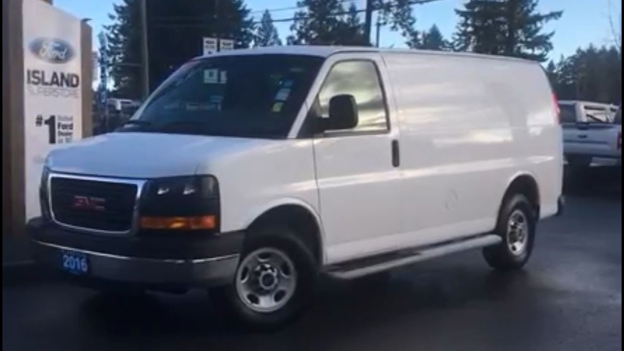 2016 GMC Savana Cargo Van W/ Running Boards, Privacy Wall, Cruise Control  Review| Island Ford - YouTube
