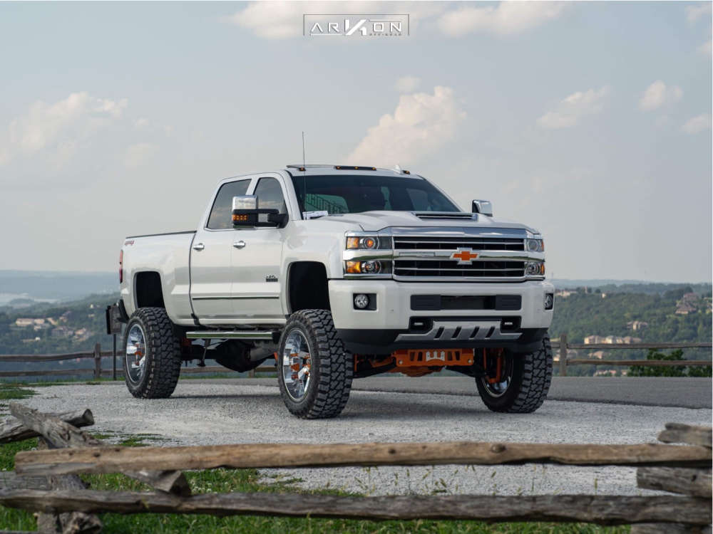 2019 Chevrolet Silverado 2500 HD Wheel Offset Super Aggressive 3"-5"  Suspension Lift 10" | 790174 | ARKON OFF-ROAD