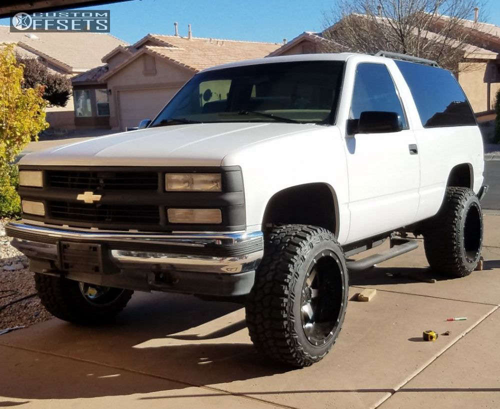 1997 Chevrolet Tahoe with 20x12 -44 Gear Off-Road 726 and 33/12.5R20 Tuff  Mud Terrain and Body Lift 3" | Custom Offsets