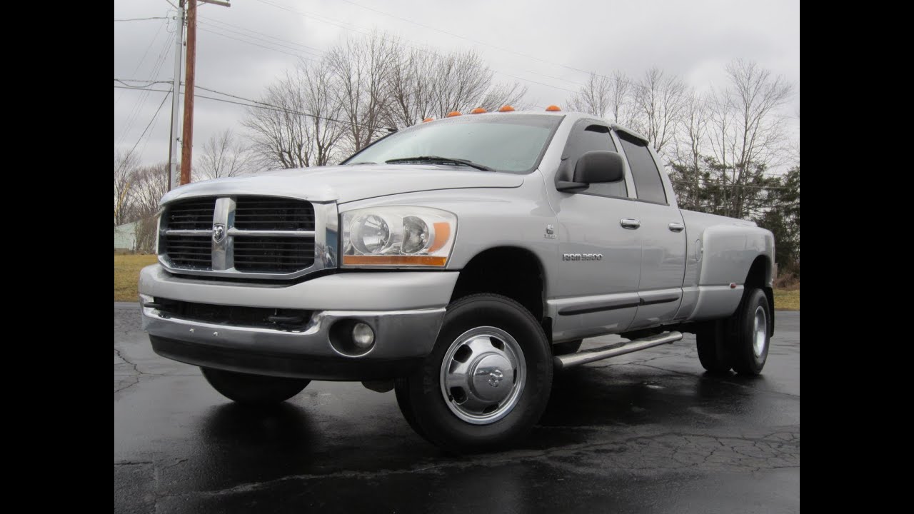 2006 Dodge Ram 3500 SLT 4X4 Cummins DIESEL Dually! SOLD!!! - YouTube