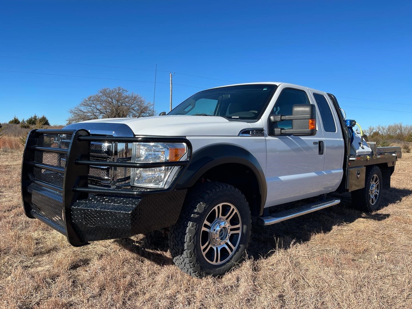 2011 Ford F350 Extended Cab Flatbed Pickup W/Bale Bed BigIron Auctions
