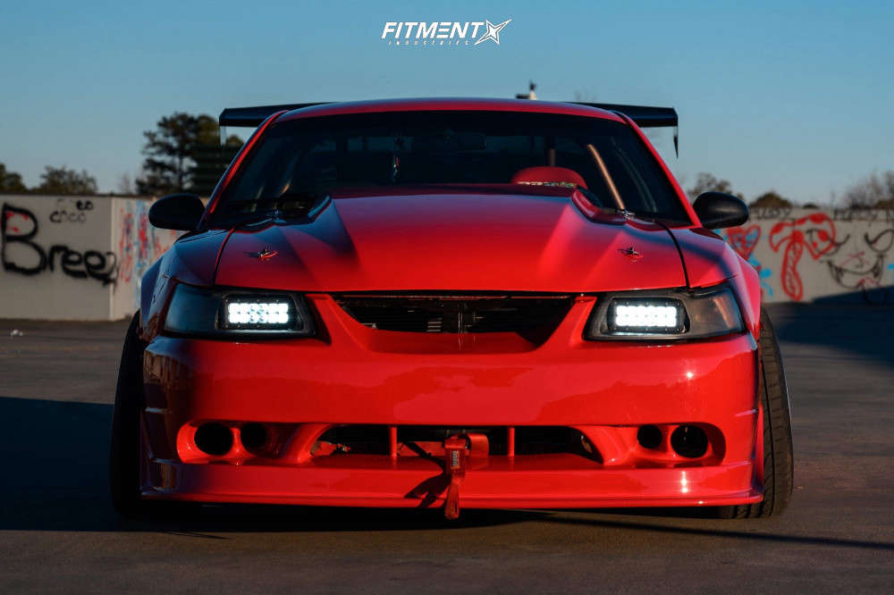 2002 Ford Mustang GT with 18x9 Kansei Corsa and Otani 225x45 on Coilovers |  1087695 | Fitment Industries