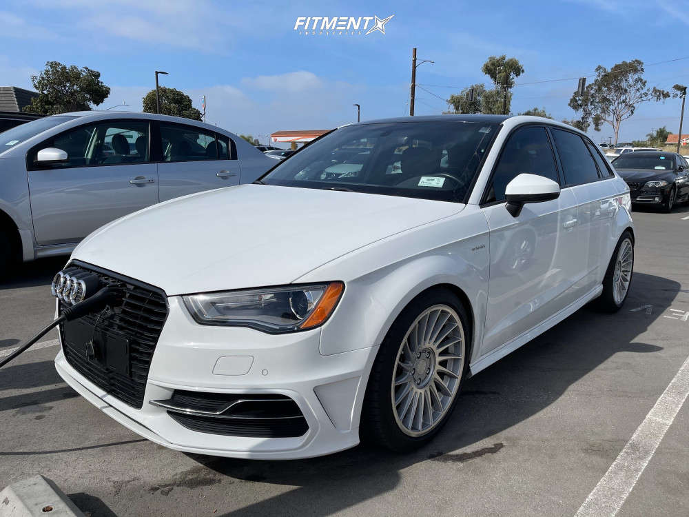 2016 Audi A3 Sportback E-tron Ultra with 18x8.5 3SDM 0.04 and Michelin  235x40 on Lowering Springs | 1646332 | Fitment Industries