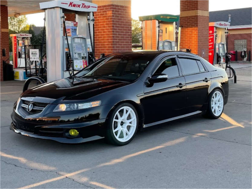 2007 Acura TL with 18x9.5 35 Konig Freeform and 255/35R18 Falken All Season  and Coilovers | Custom Offsets