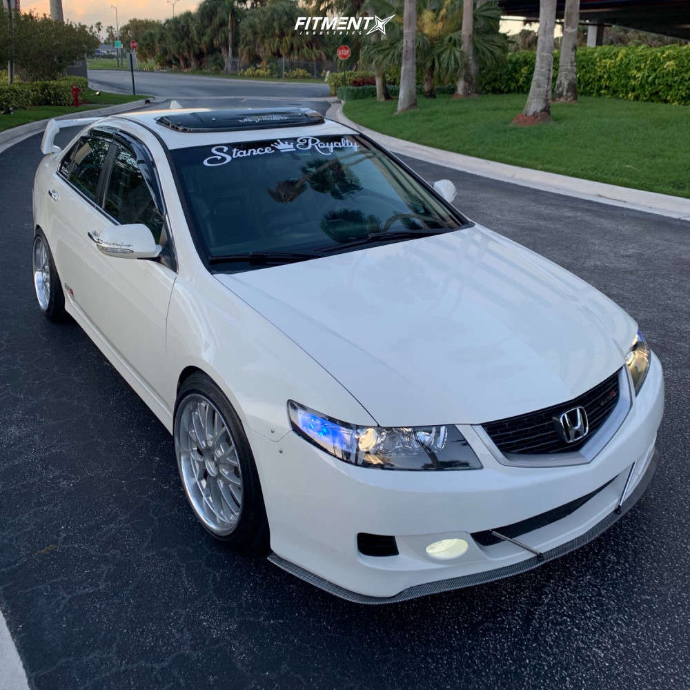 2007 Acura TSX Base with 18x9.5 TSW Tremblant and Michelin 225x45 on  Coilovers | 644378 | Fitment Industries