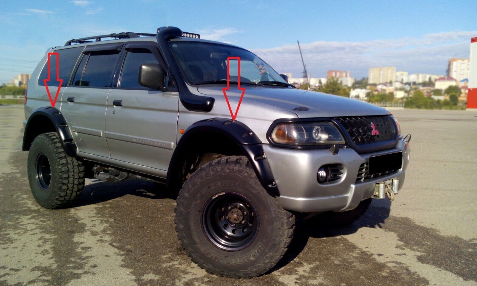 For Mitsubishi Montero Sport 1997-2008 Fender Flares 90 mm 3,54 inch | eBay