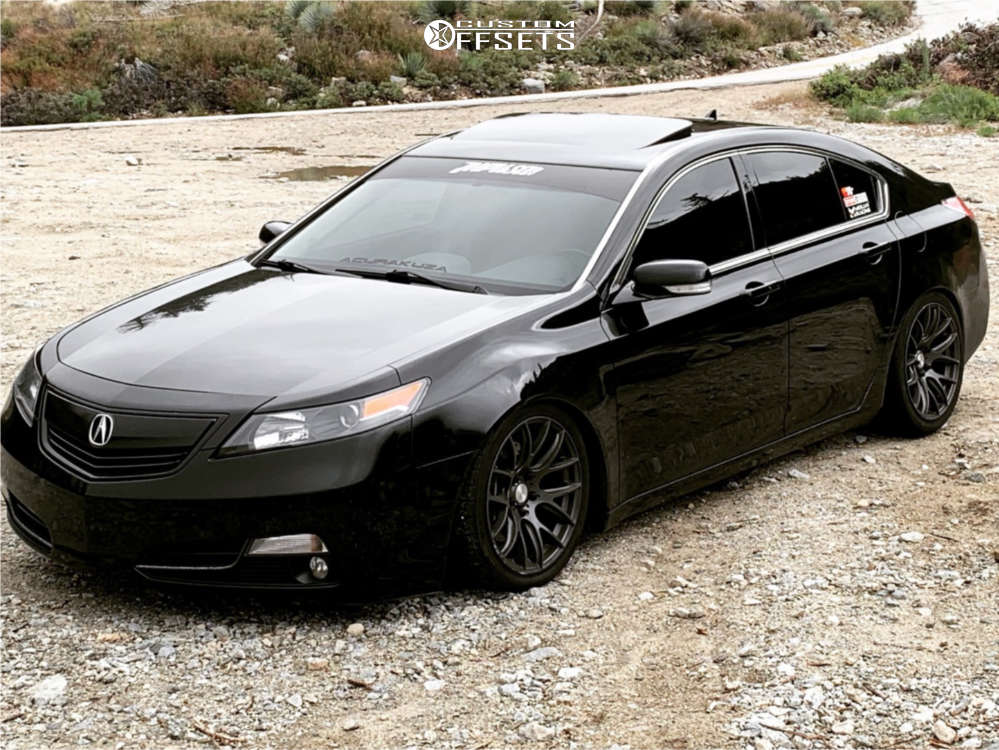 2014 Acura TL with 18x9.5 40 ESR Sr12 and 265/35R18 Falken Ziex Ze950 and  Coilovers | Custom Offsets