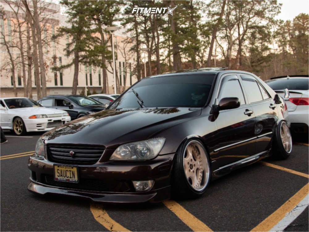 2004 Lexus IS300 Base with 17x9.5 Work VS SS and Federal 215x40 on  Coilovers | 719056 | Fitment Industries