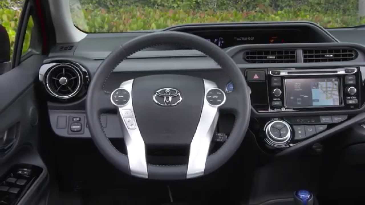 2016 Toyota Prius c Interior Design | AutoMotoTV - YouTube