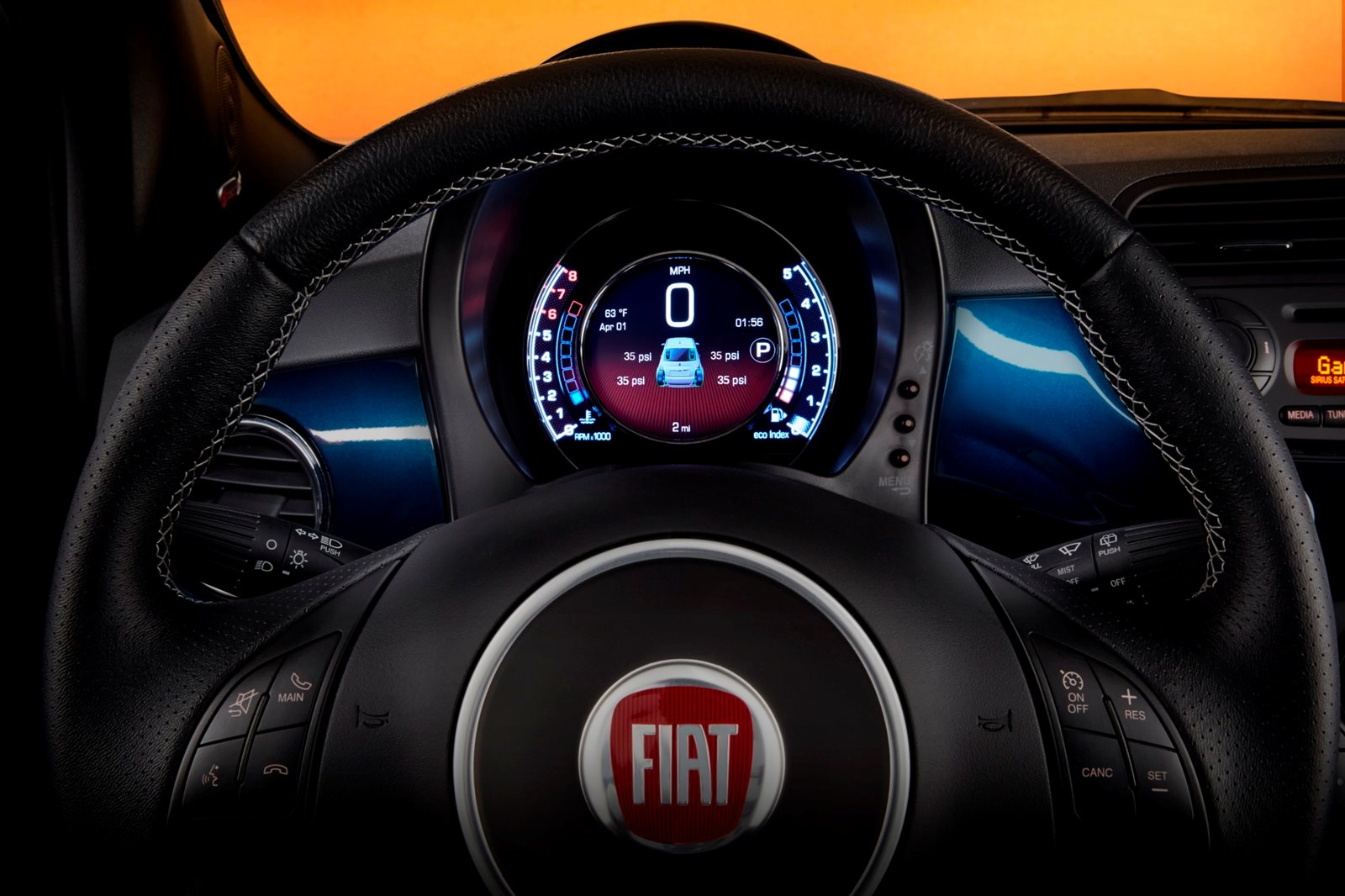2016 Fiat 500c Interior Photos | CarBuzz
