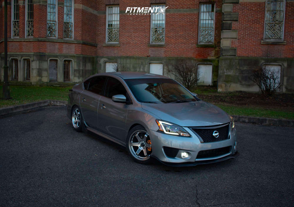2014 Nissan Sentra SR with 18x8.5 Varrstoen Es2 and Achilles 225x45 on  Coilovers | 921670 | Fitment Industries