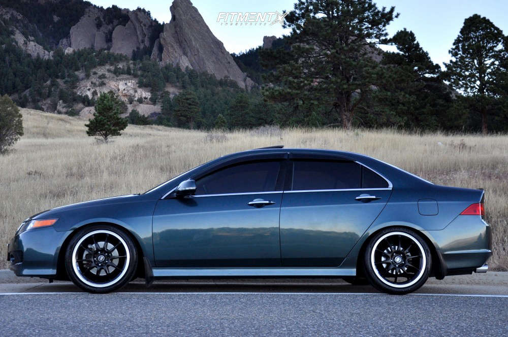 2006 Acura TSX Base with 18x7.5 Enkei J10 and Firestone 225x40 on Coilovers  | 503337 | Fitment Industries