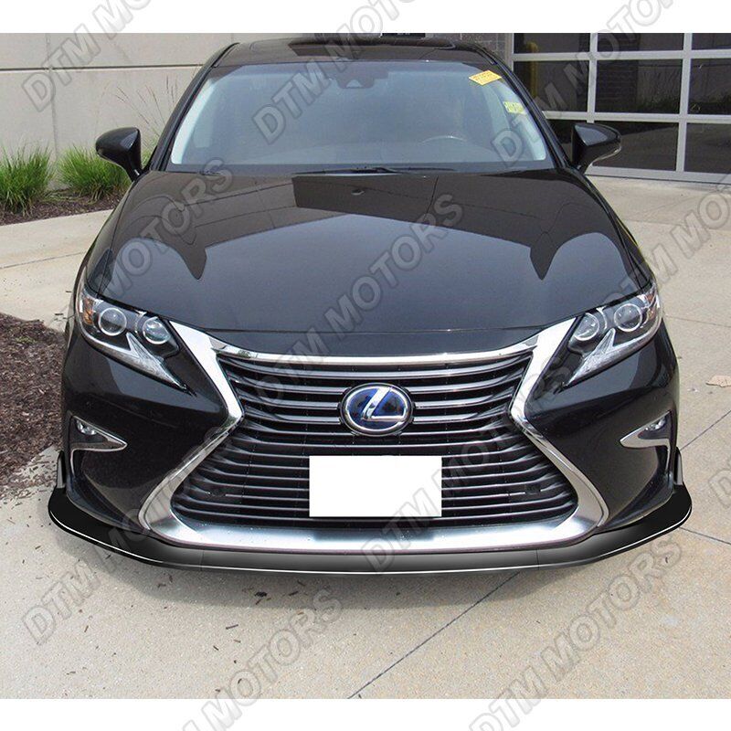 For 2016-2018 Lexus ES300H ES350 Painted Black Front Bumper Body Kit  Spoiler Lip | eBay