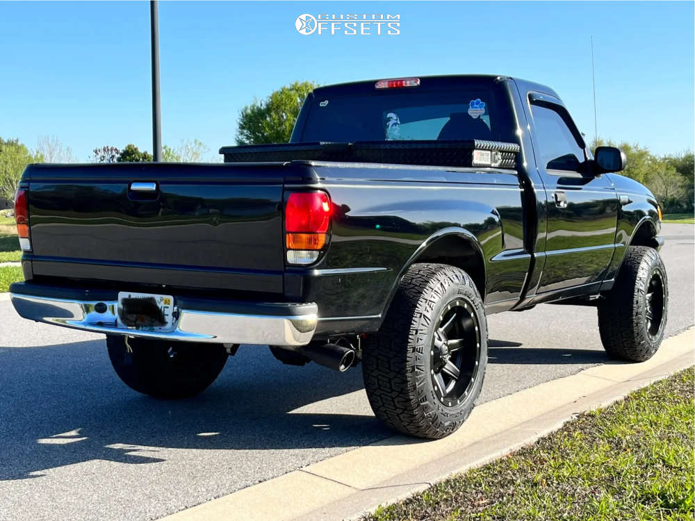2003 Mazda B2300 with 17x10 -24 Fuel Maverick and 265/65R17 Radar Renegade  At Pro and Suspension Lift 4" | Custom Offsets