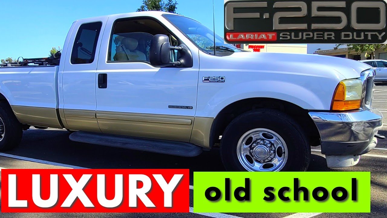 Luxury has changed... 2001 Ford F-250 Lariat Super Duty 7.3 Powerstroke  Diesel FULL TOUR - YouTube