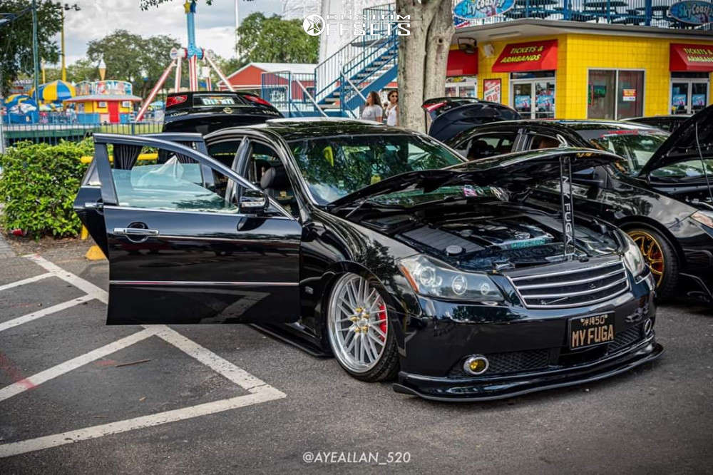 2007 INFINITI M45 with 20x9 35 Ace Wheels AFF04 and 225/35R20 Lexani  Lx-twenty and Air Suspension | Custom Offsets