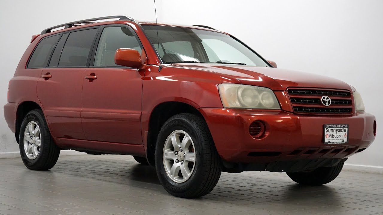 2001 TOYOTA HIGHLANDER V6 M5524A - YouTube