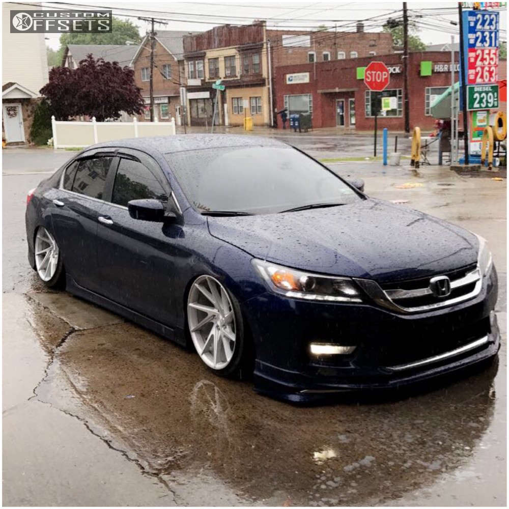 2015 Honda Accord with 20x10.5 45 Niche Invert and 235/30R20 Lexani Lx Six  and Air Suspension | Custom Offsets