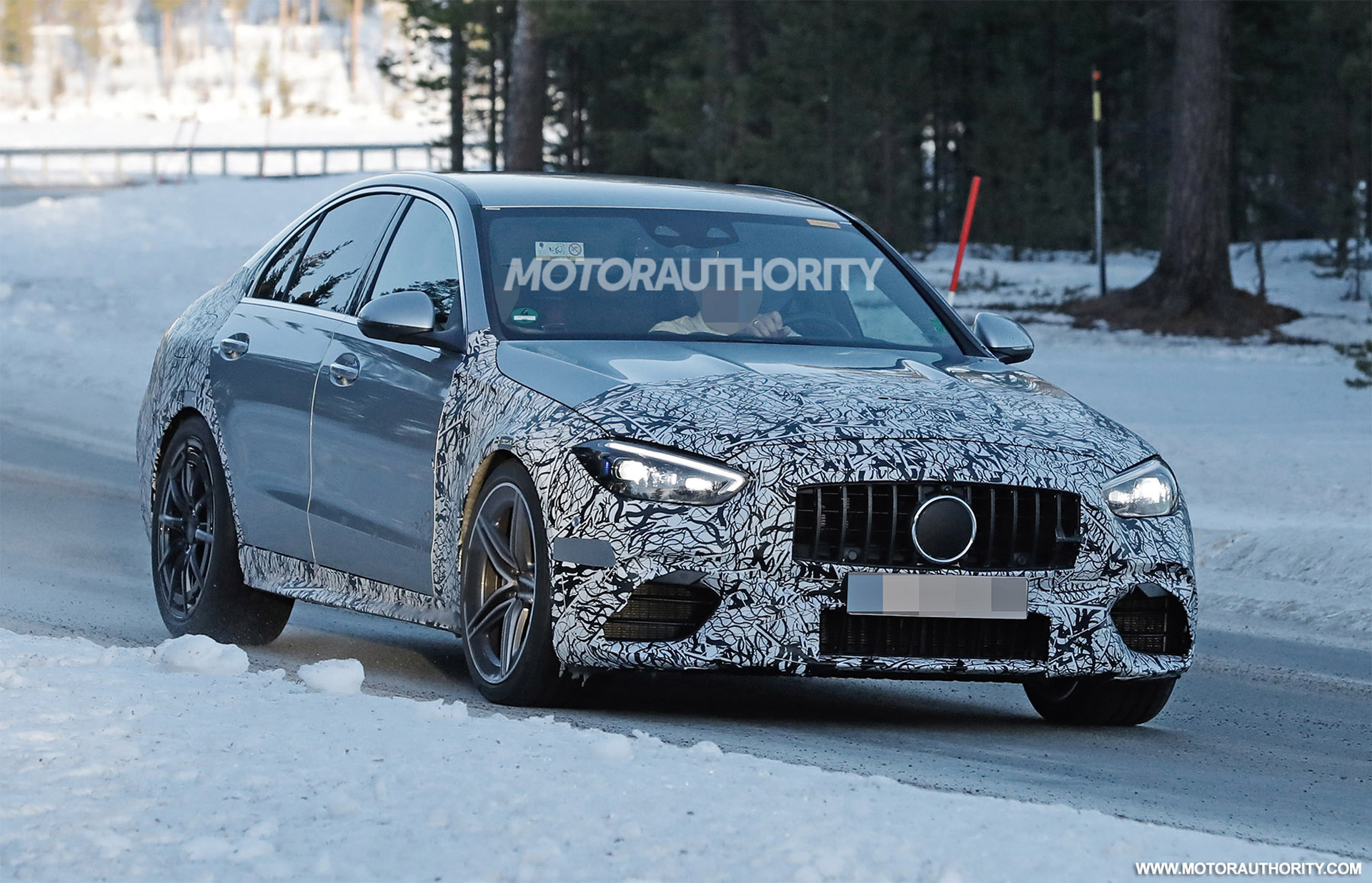 2023 Mercedes-Benz AMG C63 spy shots and video: Electrified 4-banger  replaces V-8