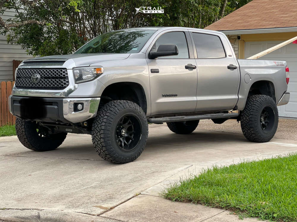 2018 Toyota Tundra Wheel Offset Aggressive > 1" Outside Fender Suspension  Lift 8" | 1702753 | TrailBuilt Off-Road