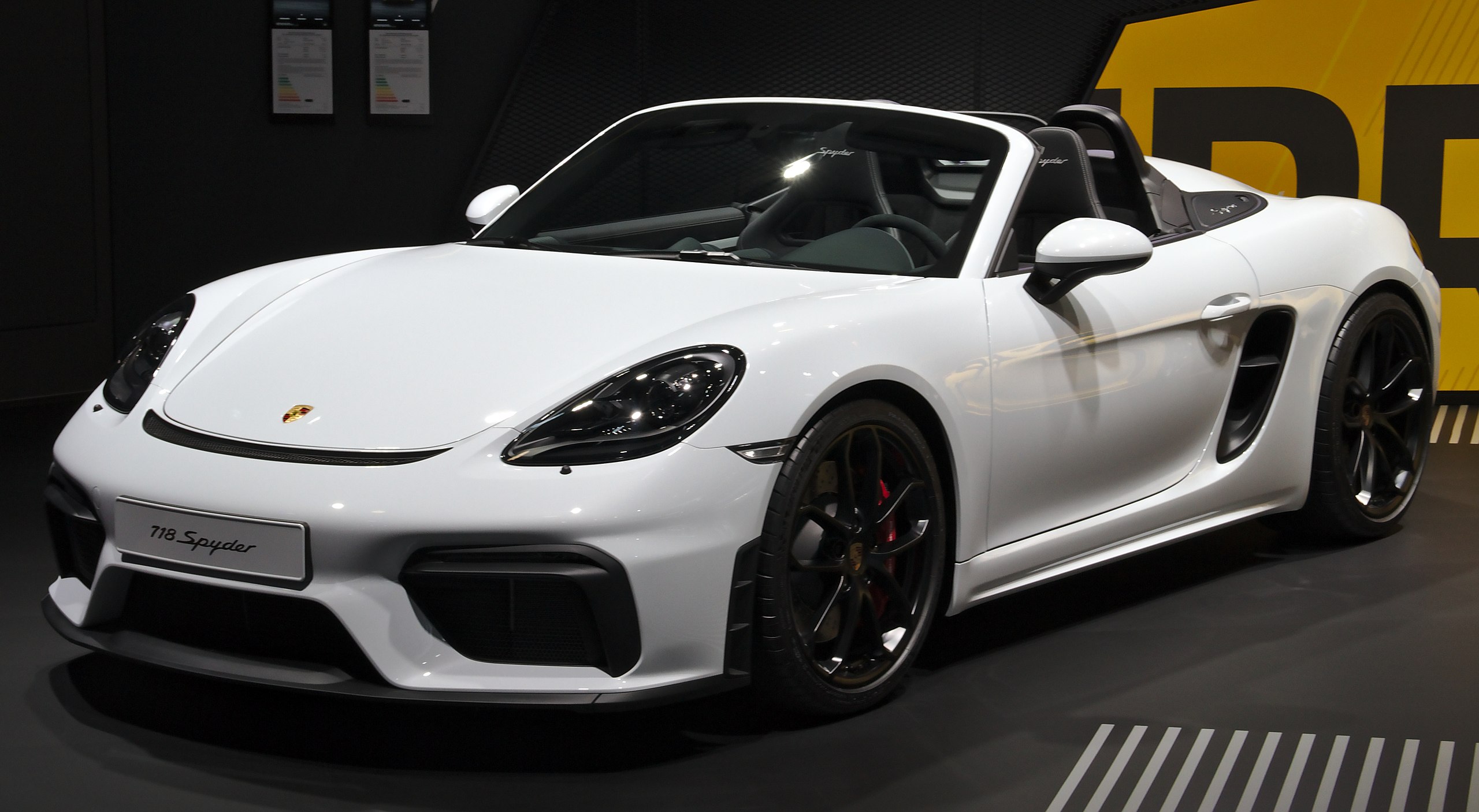 File:Porsche 718 Boxster Spyder at IAA 2019 IMG 0261.jpg - Wikimedia Commons