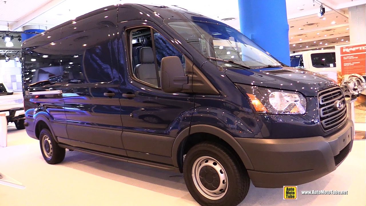 2017 Ford Transit 150 Cargo Van - Exterior and Interior Walkaround - 2017  NY Auto Show - YouTube