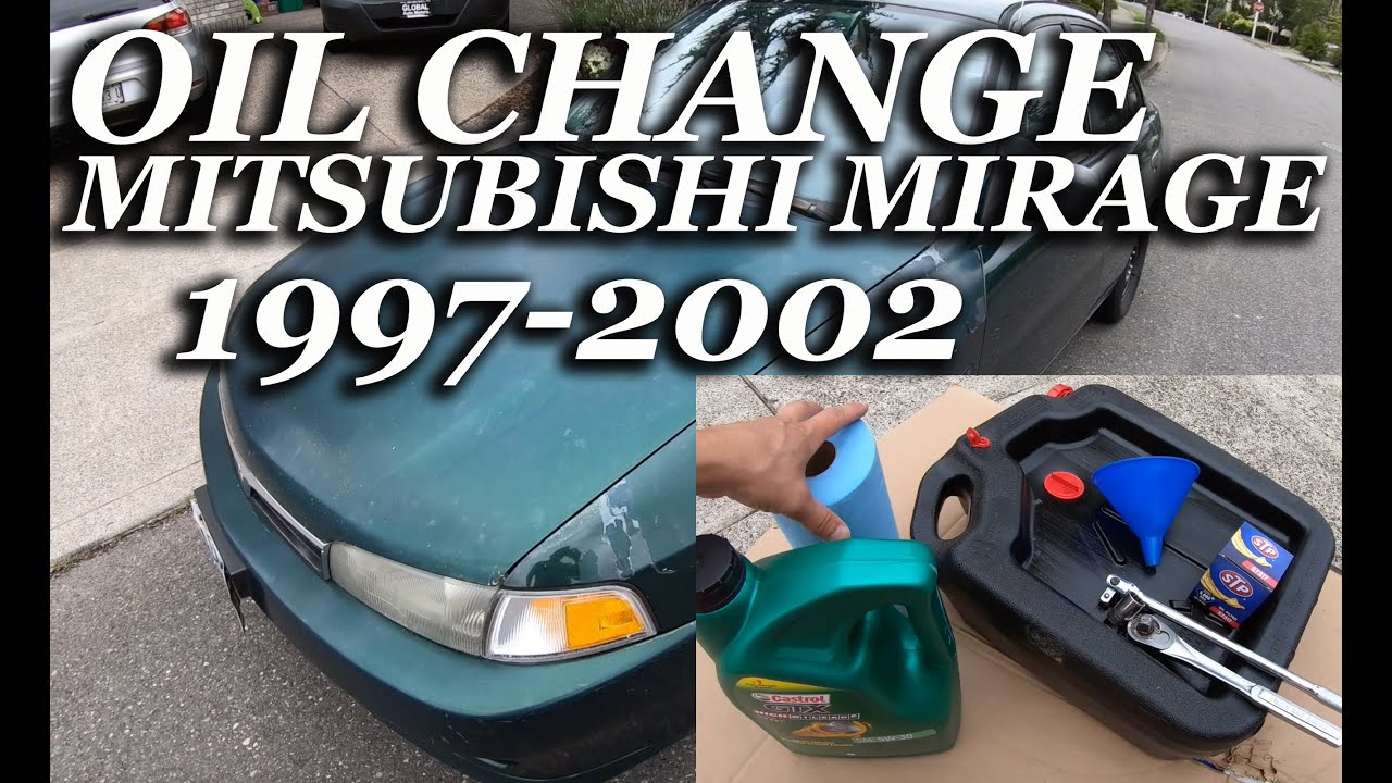 1997 - 2002 MITSUBISHI MIRAGE OIL CHANGE - YouTube