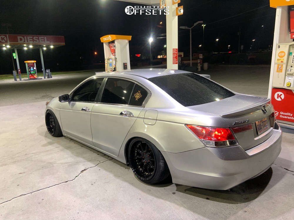 2009 Honda Accord with 18x10.5 22 Aodhan Ds07 and 225/40R18 Nankang Ns-20  and Coilovers | Custom Offsets