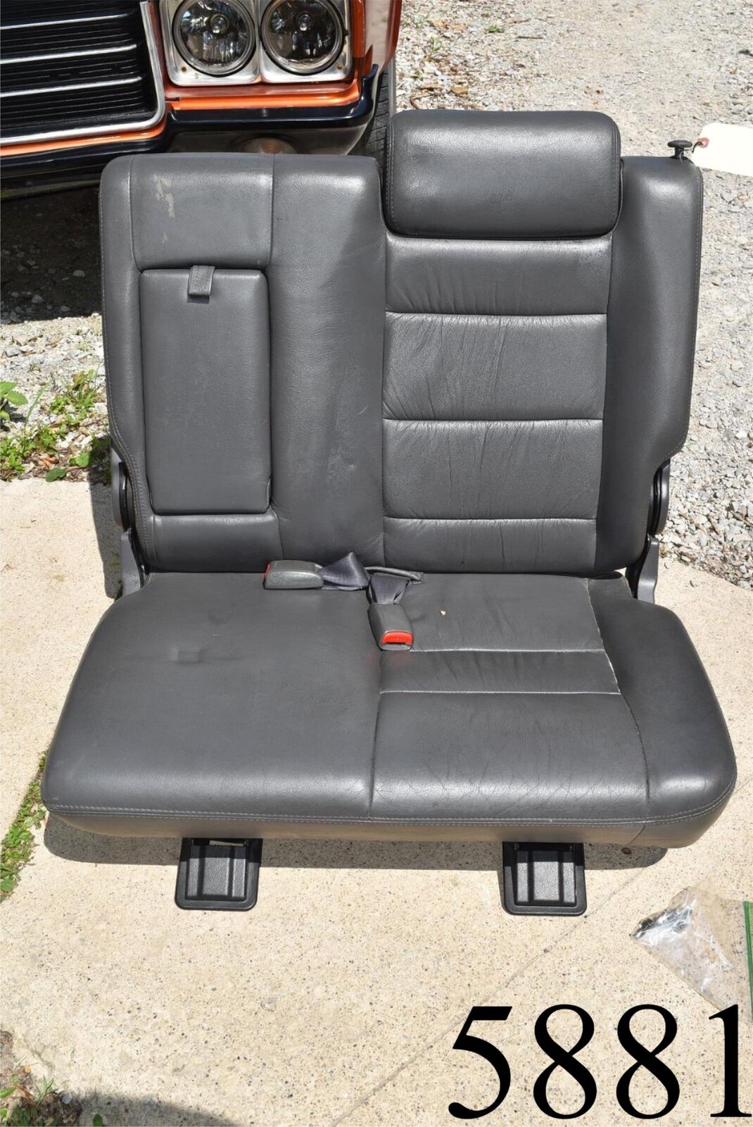 1997 97 Isuzu Trooper Left Driver Rear Seat Fold Down Gray Vinyl Armrest  OEM | eBay
