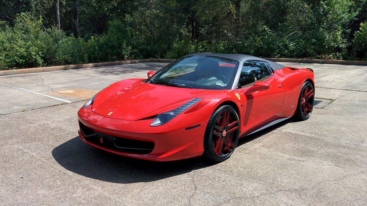 2013 Ferrari 458 Spider - Review in Detail, Start up, Exhaust Sound, and  Test Drive - YouTube