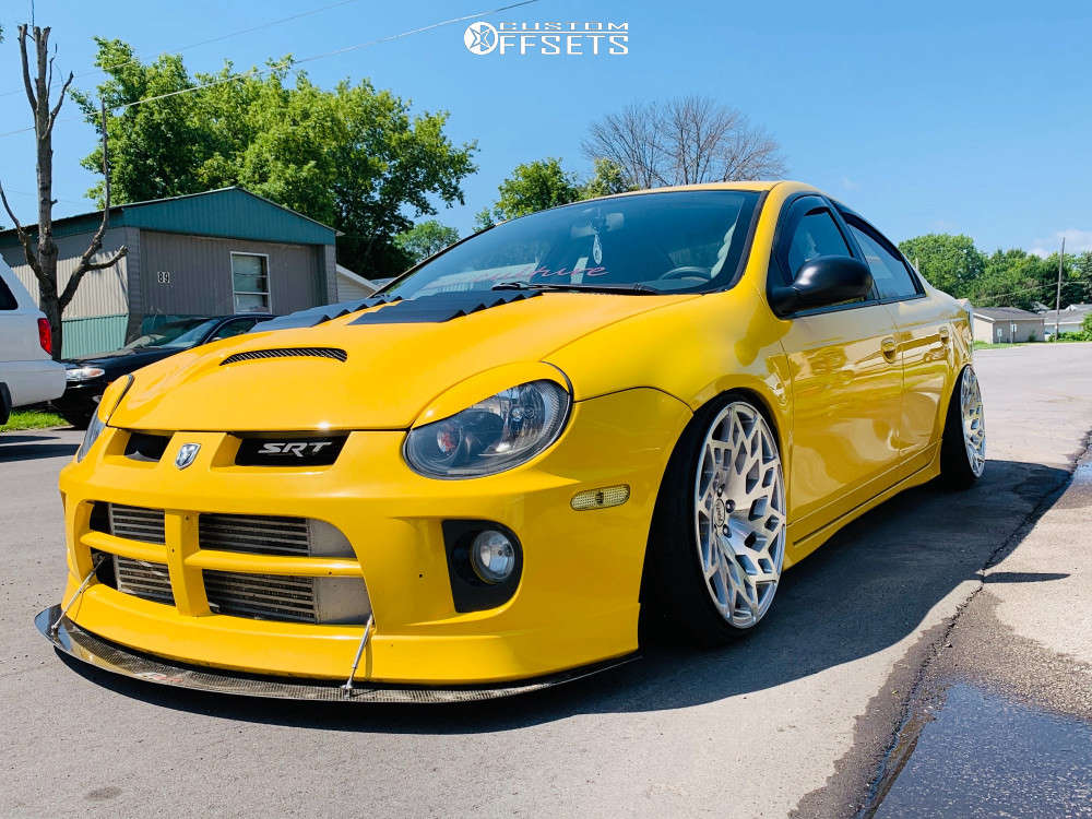 2003 Dodge Neon with 18x9.5 35 WatercooledIND Md1 and 215/35R18 Hankook  Ventus and Air Suspension | Custom Offsets