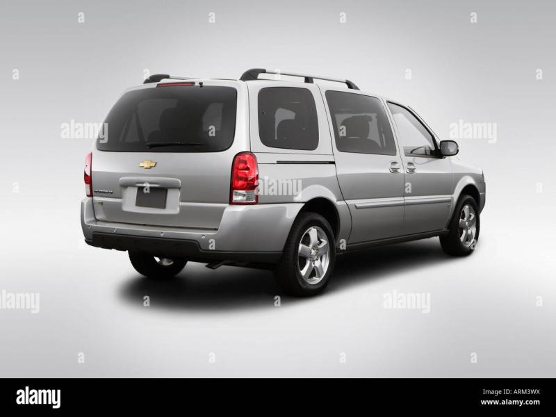 2008 Chevrolet Uplander LT in Silver - Rear angle view Stock Photo - Alamy