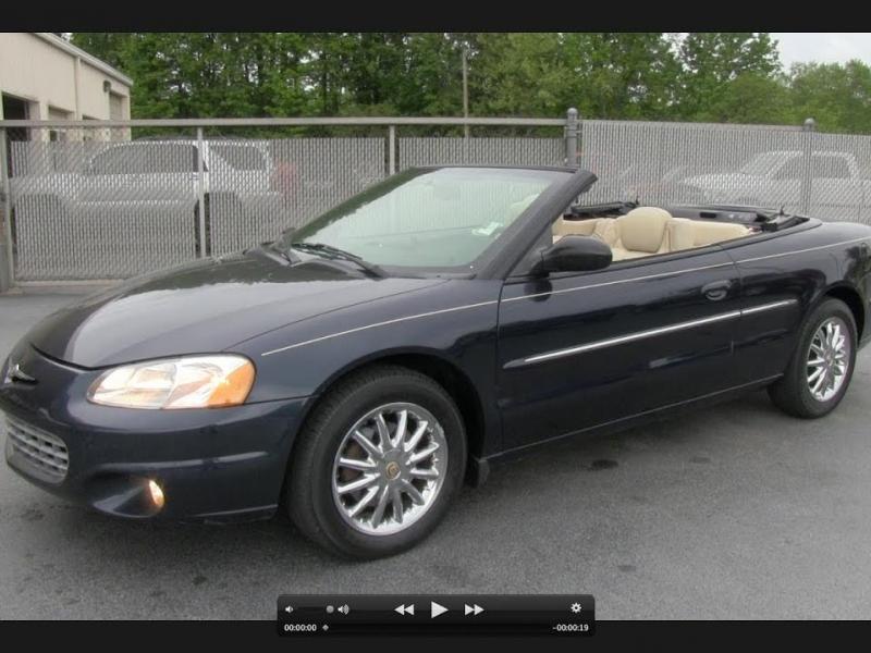 2002 Chrysler Sebring Limited Convertible Start Up, Exhaust, and In Depth  Tour - YouTube