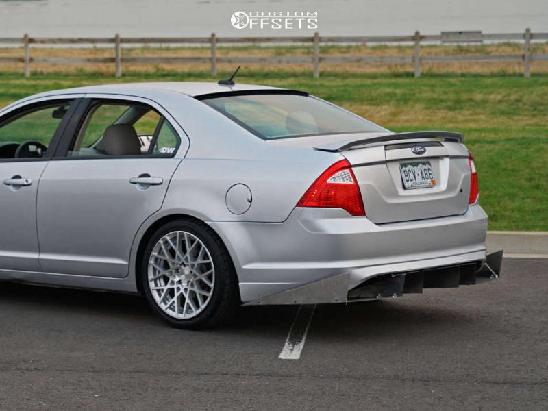 2011 Ford Fusion with 18x8.5 35 Rotiform Blq and 235/35R18 Nitto Nt555 G2  and Lowering Springs | Custom Offsets