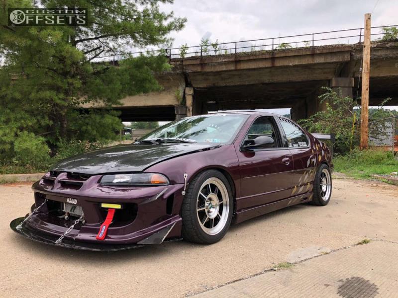 1998 Dodge Stratus with 17x7.5 35 Hayashi Racing Street Type STL and  225/45R17 BFGoodrich G-force Rival S and Coilovers | Custom Offsets