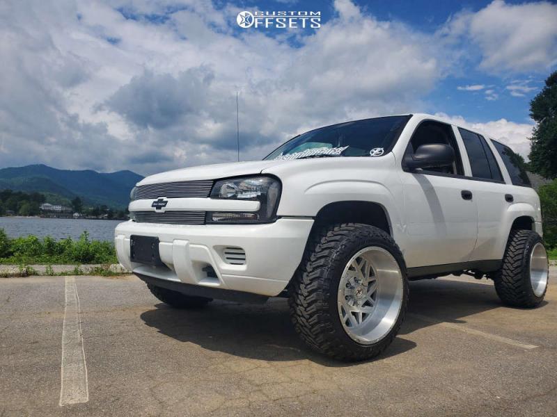 2002 Chevrolet Trailblazer with 20x12 -44 XF Forged Xfx-306 and 285/50R20  Atturo Trail Blade Mt and Suspension Lift 3" | Custom Offsets
