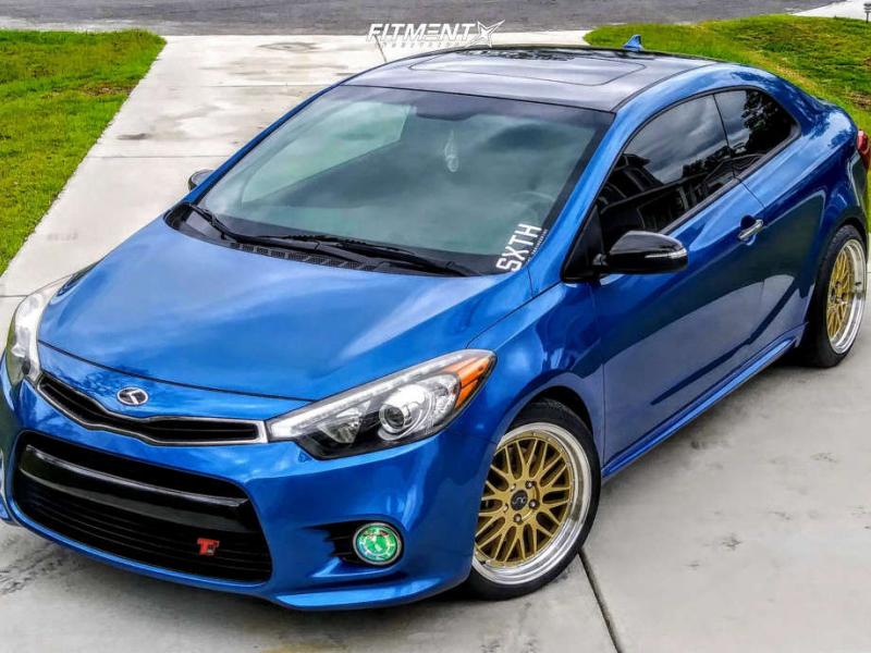 2015 Kia Forte Koup SX with 18x8.5 JNC Jnc004 and Federal 215x40 on  Lowering Springs | 788583 | Fitment Industries