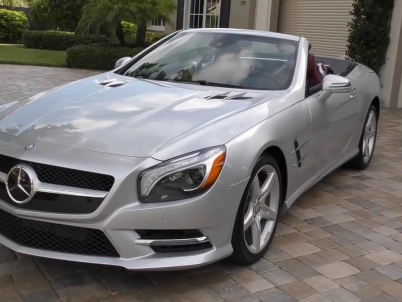 2015 Mercedes Benz SL 550 Roadster Review and Test Drive by Bill - Auto  Europa Naples - YouTube