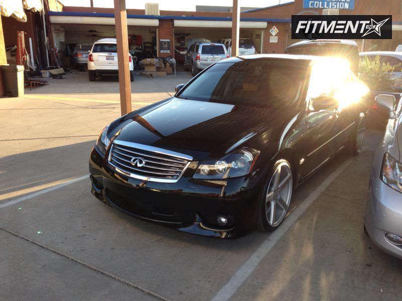 2006 INFINITI M35 4dr Sedan (3.5L 6cyl 5A) with 20x9 Vossen CV3 and Nitto  255x30 on Lowered On Springs | 51 | Fitment Industries