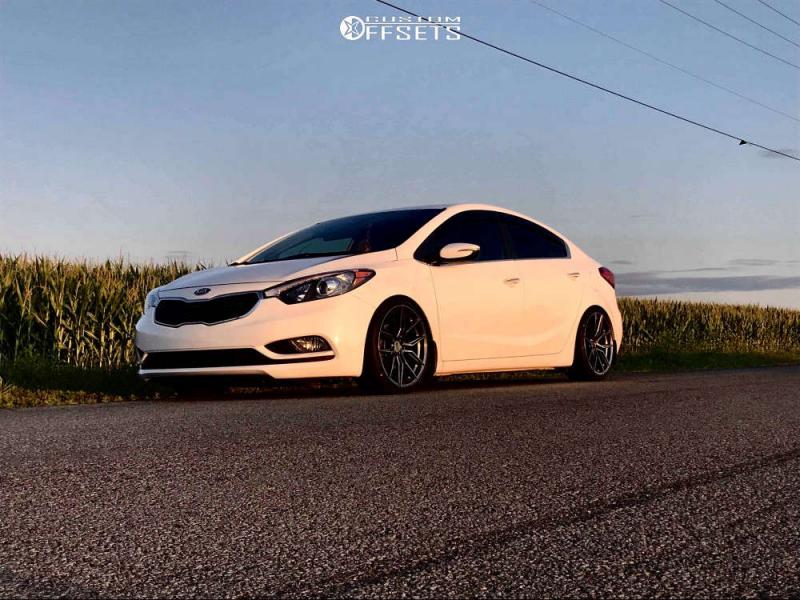 2016 Kia Forte with 18x8.5 35 XXR 559 and 215/35R18 Sailun Atrezzo and  Coilovers | Custom Offsets